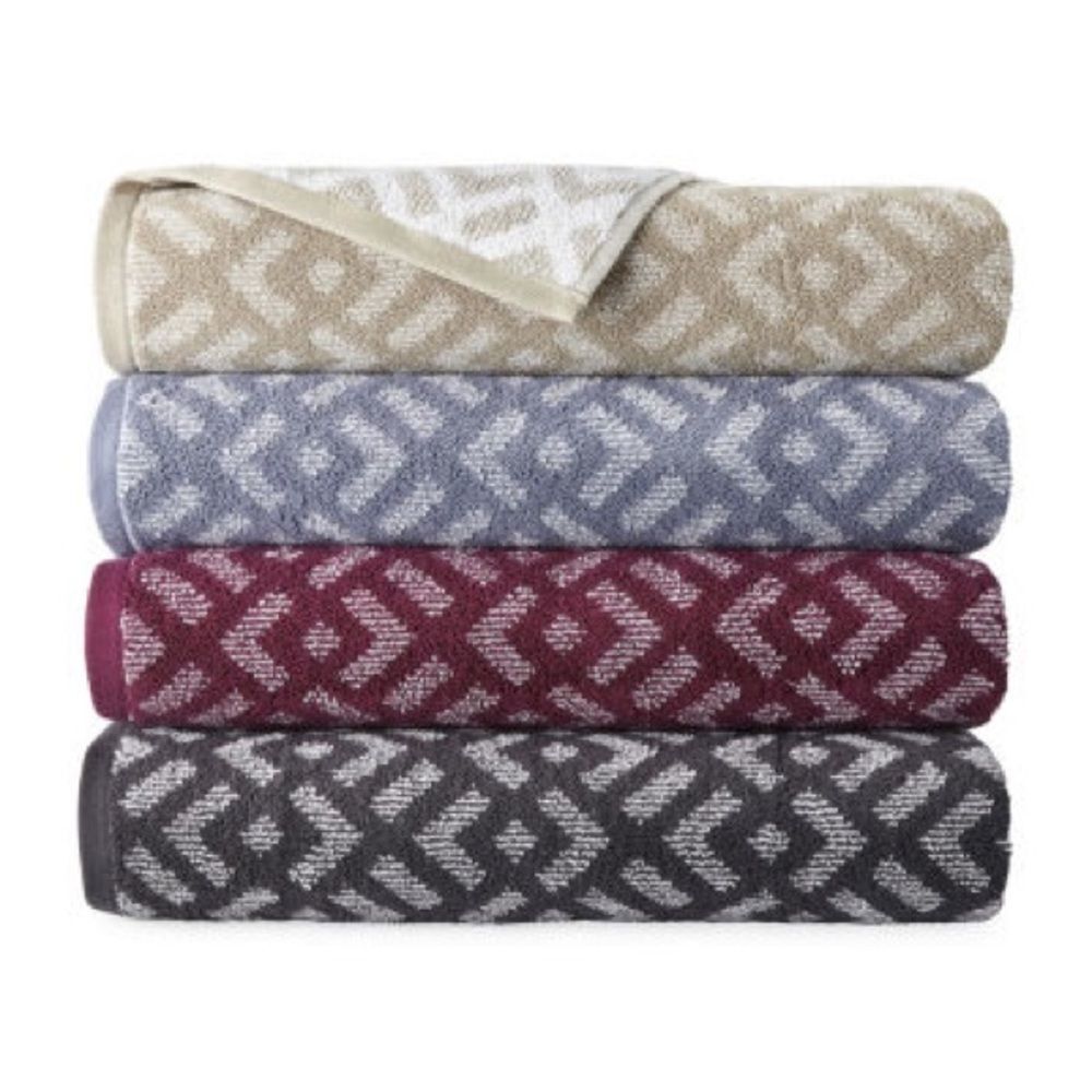COPY - ✨4xHP✨Home Westly Ogee Geometric Bath Towel✨ - Picture 3 of 4